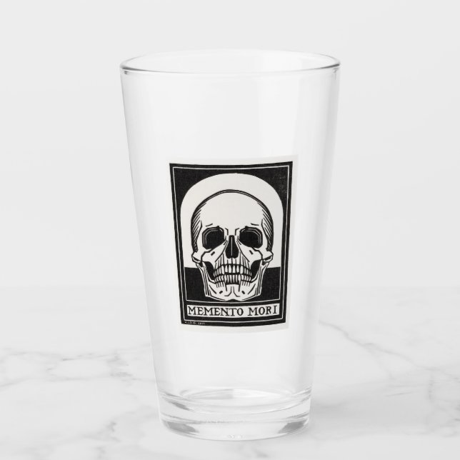 Memento Mori Skull Art Glass (Front)