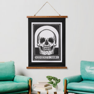 Memento Mori Skull Art Hanging Tapestry