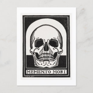 Memento Mori Skull Art Postcard