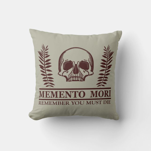 Memento mori skull cushion (Front)