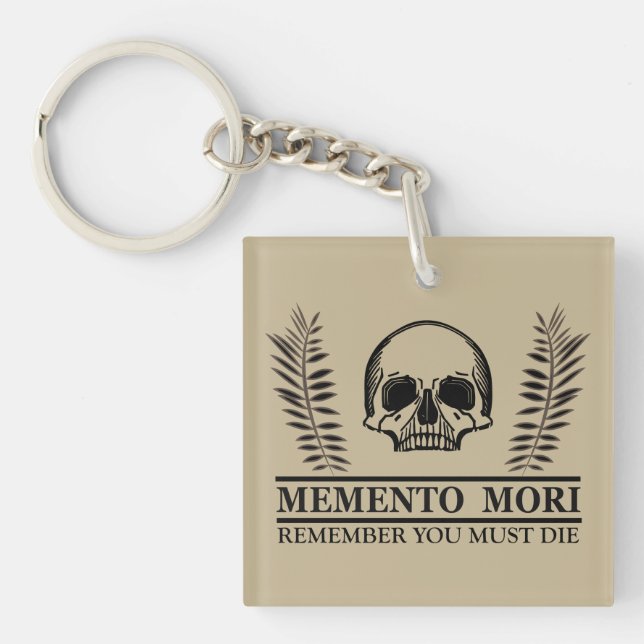 Memento mori skull key ring (Front)