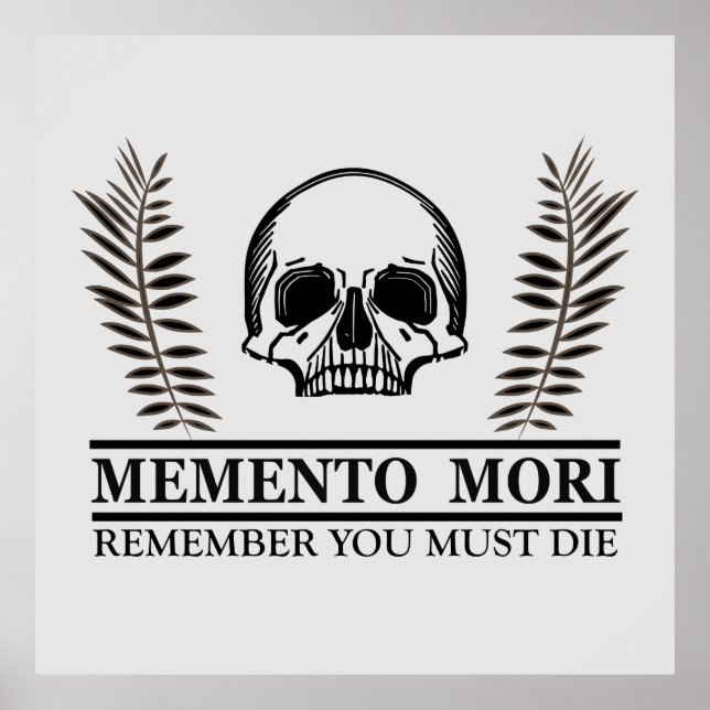 Memento mori skull poster (Front)