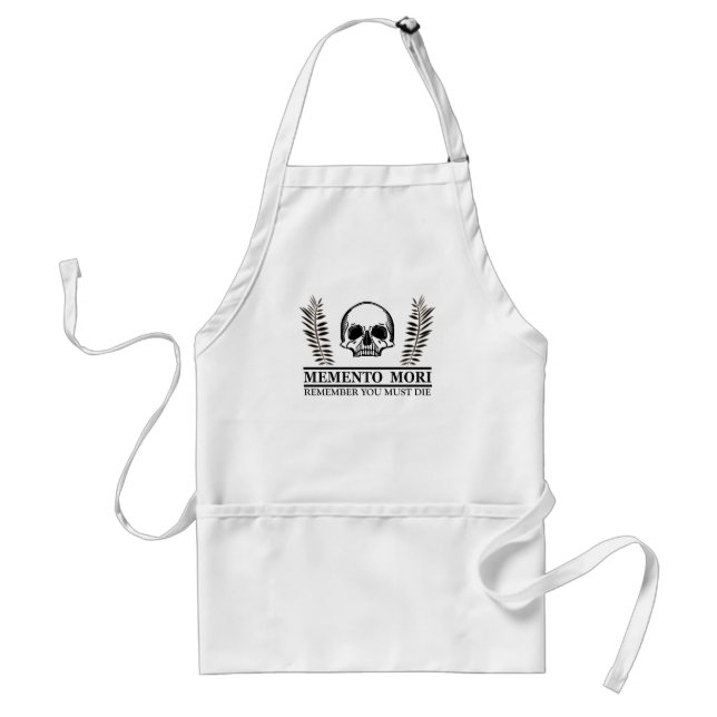 Memento mori skull standard apron (Front)