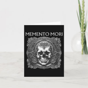 Memento Mori Skull Stoic Philosophy Men Women Lati Card