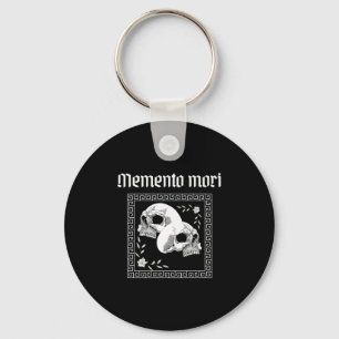 Memento Mori Skull Stoic Philosophy Men Women Lati Key Ring