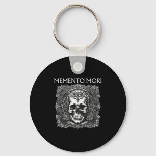 Memento Mori Skull Stoic Philosophy Men Women Lati Key Ring