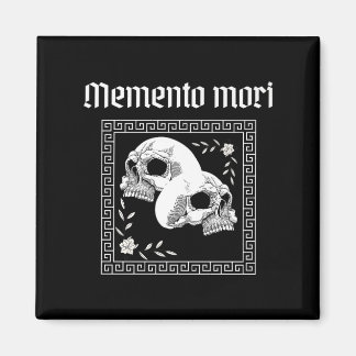 Memento Mori Skull Stoic Philosophy Men Women Lati Magnet