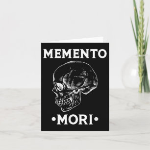 Memento Mori Skull Stoicism Philosophy  Card