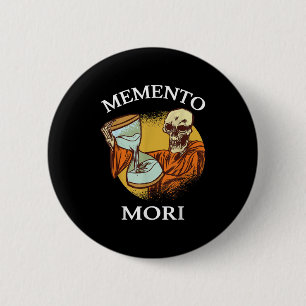 Memento Mori Stoic Latin Stoicism Philosophy Remem 6 Cm Round Badge