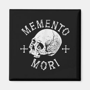 Memento Mori Stoic Remember Death Skull Bones Tatt Magnet