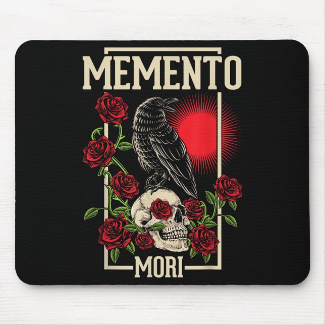 Memento Mori Stoicism Philosophy Stoic Philosopher Mouse Pad (Front)