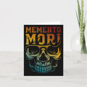 Memento Mori Stoicism Skull Quote Stoic Philosophy Card