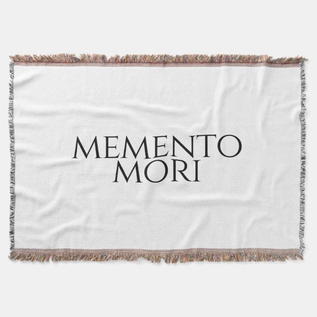 Memento Mori Throw Blanket (Front)