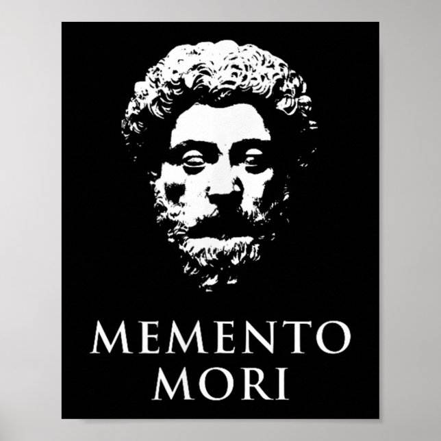 Memento Mori With Marcus Aurelius Head  Poster (Front)