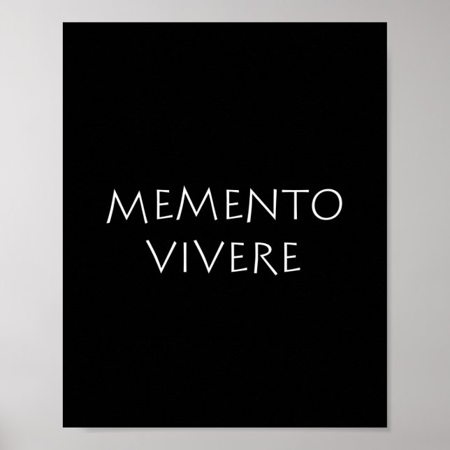 Memento vivere poster (Front)