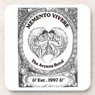 Memento Vivere Vintage Angel Bond Art Coaster