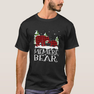 Memere Bear Family Matching Christmas Pyjamas Red T-Shirt