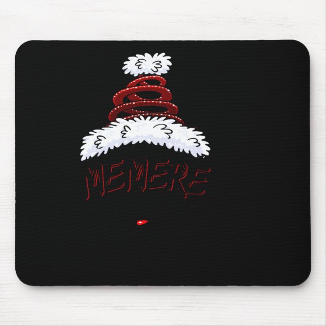 Memere Claus Xmas Happy New Santa Claus Merry Chri Mouse Pad (Front)