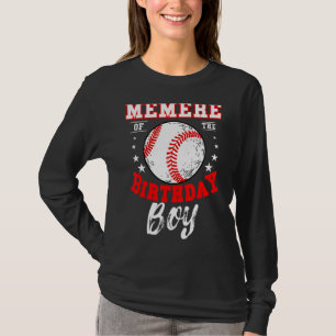 Memere Of The Birthday Boy Baseball Theme Bday Cel T-Shirt