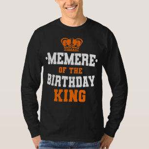 Memere Of The Birthday King Party Crown Bday Celeb T-Shirt