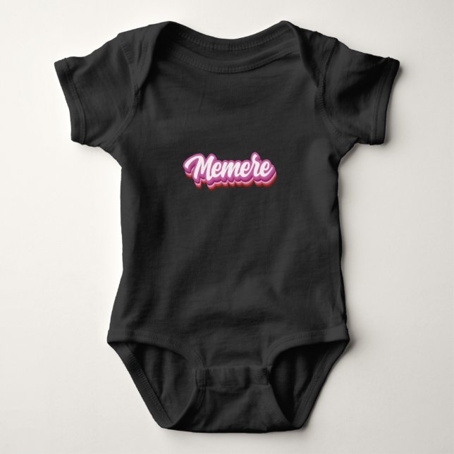 Memere Pride Flag Baby Bodysuit (Front)