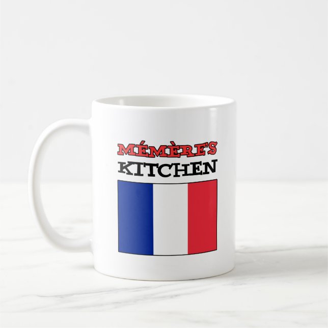 Memere's Kitchen Flag Of France Coffee Mug (Left)