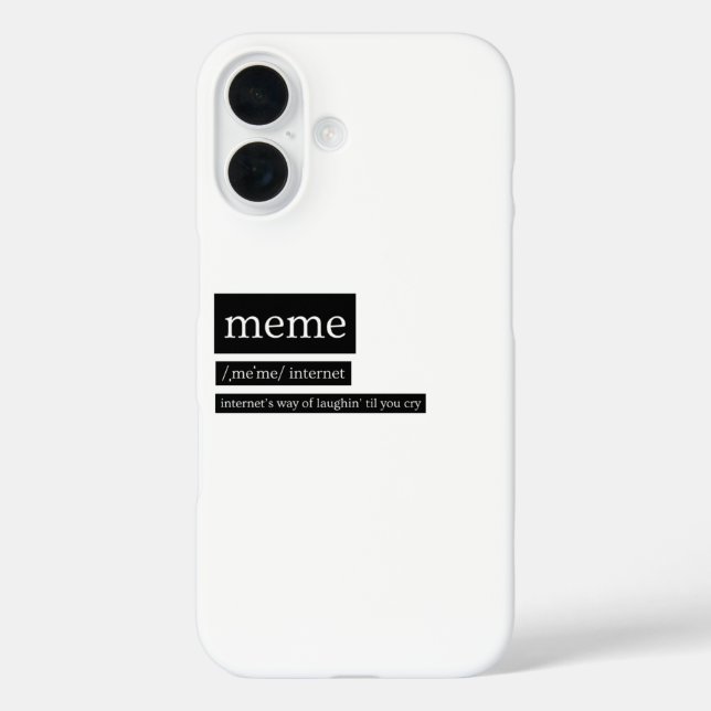 Memes – Pronunciation & Definition T-Shirt Case-Mate iPhone Case (Back)