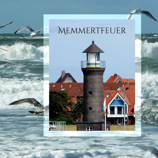 Memmertfeuer, Lighthouse, Juist, East Frisia Postcard (Creator Uploaded)