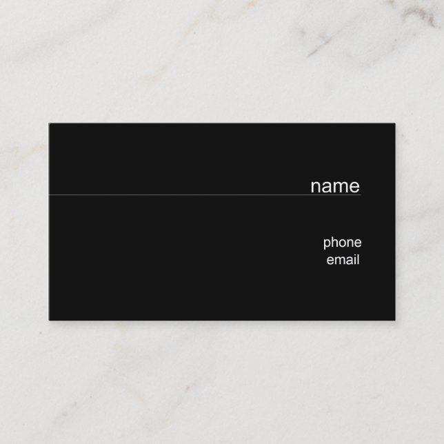 Memo Business Card (Front)