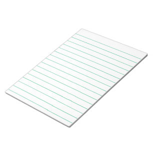 Memo Pad with Lines Business Lined Green Vintage
