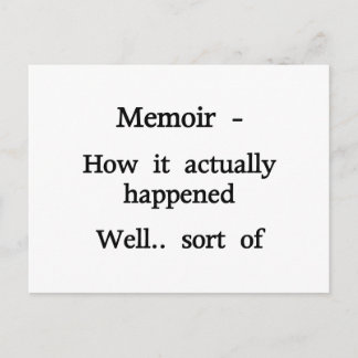 Memoir How it happened Postcard
