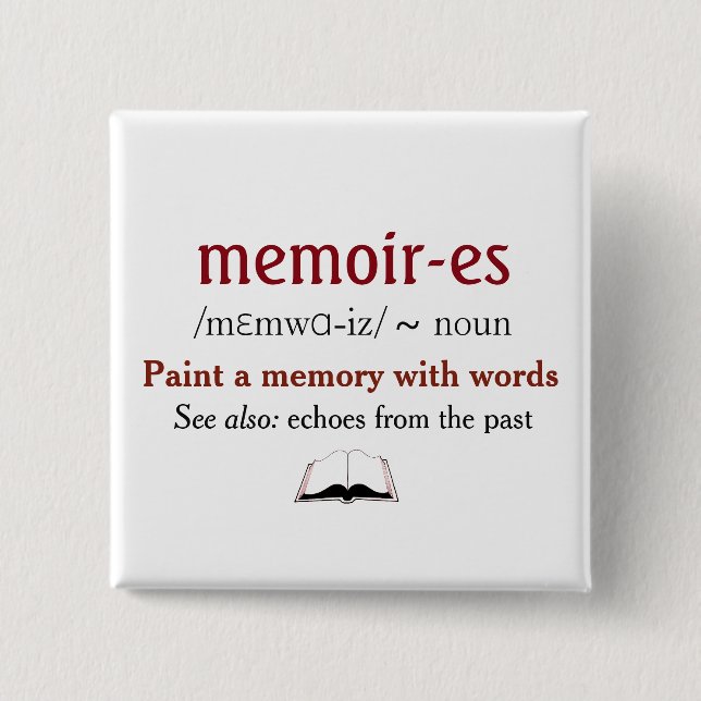 Memoirs, Memories - echoes from the past 15 Cm Square Badge (Front)