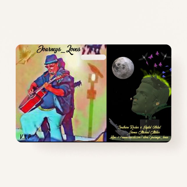 Memorabilia By James Michael Miller  ID Badge (Front)