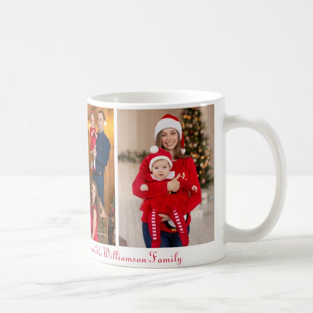 Memorable Family Christmas Photo Mug (Right)