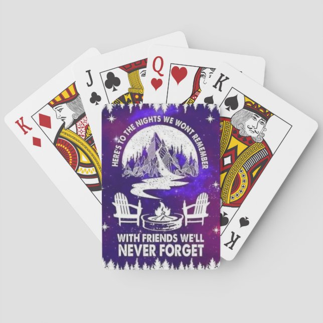 Memorable Nights  Playing Cards (Back)