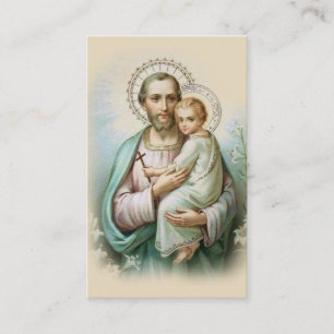 Memorare Prayer  St. Joseph & Jesus Holy Card