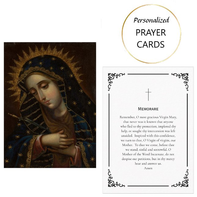 Memorare Virgin Mary Prayer Card                   (Creator Uploaded)