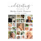 Memorial 21 Photo Collage Minimal Script Poster