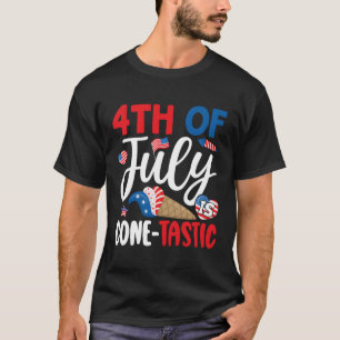 Memorial 4Th Day Of July Patriotic Ice Cream Cones T-Shirt