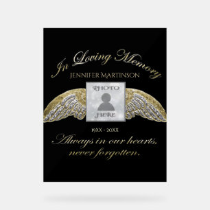 Memorial  acrylic sign