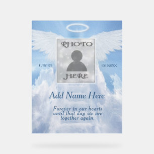 Memorial  acrylic sign