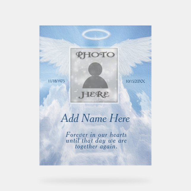 Memorial  acrylic sign (Front)