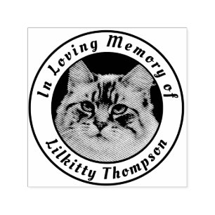 Memorial Add Name Photo Self-inking Stamp