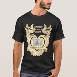 Memorial Add Photo with Angel Wings, Heart Doves T-Shirt