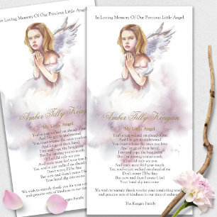 Memorial Angel Loss Funeral Thank You Cards