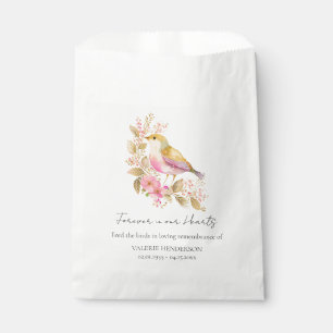 Memorial Bird Seeds Funeral Keepsake Favour Bag