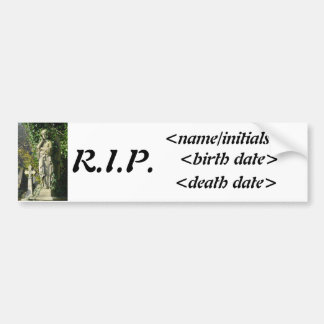 Memorial Bumper Sticker