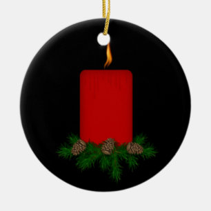 Memorial Candle Christmas Ornament