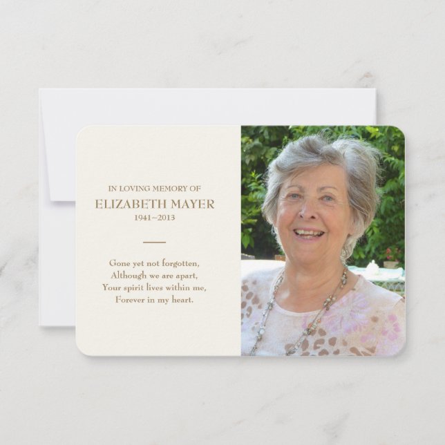 Memorial Card (Front)