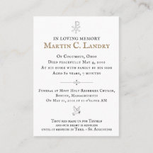 Memorial Card